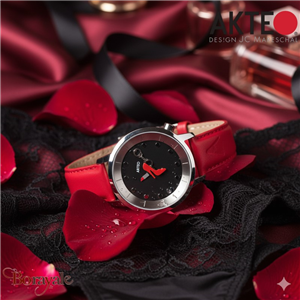 Montre AKTEO Amour Erotik Lover 38 mm dorée ronde EAm07