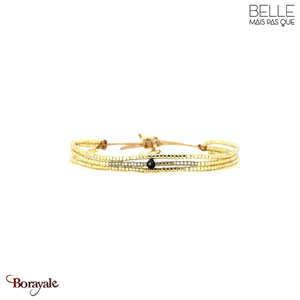 Bracelet Belle mais pas que, Collection: Precious Black B-2305-PB