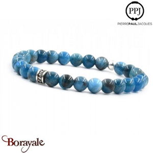 Apatite: Bracelet Pierres fines 6 mm PPJ Taille M