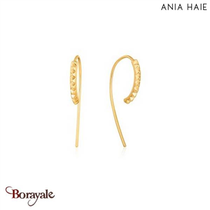 Boucles d'oreilles Ania Haie Spike It Up plaqué or 14 carats sur argent E025-03G