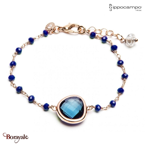 Bracelet Ippocampo Pépite  bronze plaqué or rose IPPT16