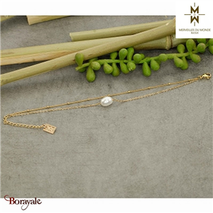 Bracelet en Acier doré Merveilles du monde