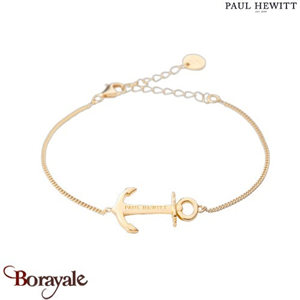 Bracelet Paul Hewitt Anchor Spirit acier et acier plaqué or PH-AB-G