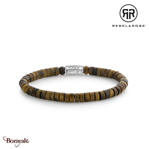 Bracelet Rebel & Rose Collection : Slices - Tiger Lily Taille L RR-60092-S-L
