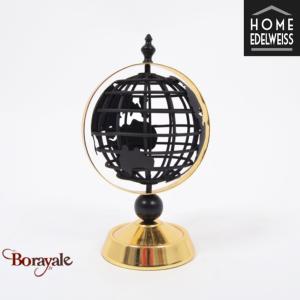 Map Monde Philéas 29 cm Design Filaire Noir & Or - Home Edelweiss JD841