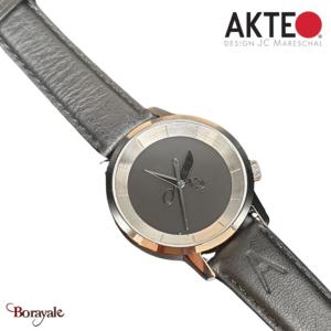 Montre AKTEO Art - Atelier Couture 38 mm argent ronde AAt17