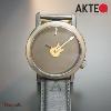 Montre AKTEO Art - Musique Guitare rouge 42 mm noire ronde AMu59