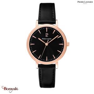 Montre PIERRE LANNIER Collection SYMPHONY doré rose cuir  Femme