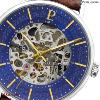 Montre PIERRE LANNIER Collection GAIUS argenté cuir