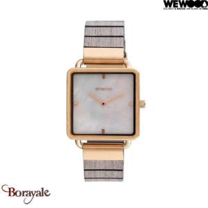 Montre en bois WEWOOD LEIA Rose cold, cadran perle 70374-015