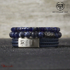 Bracelet Rebel & Rose Heishi rondes Woodstock - 6 mm M, Unisex RR-60112-S-M