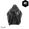 Sac à dos Bear Design en Cuir de vachette lavé Noir Collection : Lavato