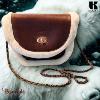 Sac bandoulière KASZER collection Wyoming Fourrure M Marron naturel clair 20402-