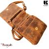 Sac bandoulière KASZER collection Wyoming brun naturel moyen 20619-C6