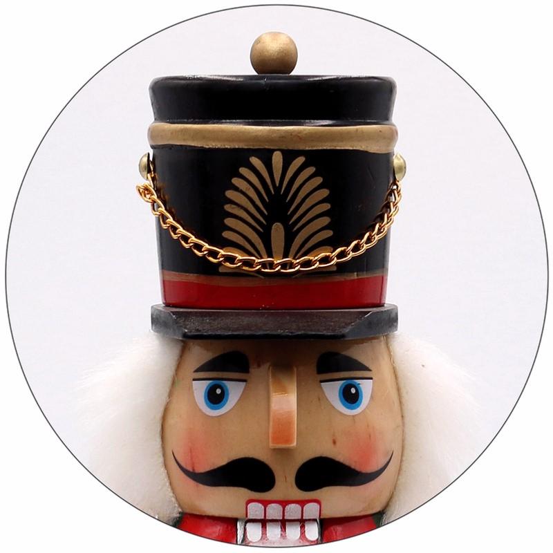 Figurines Roi Et Soldat Casse-Noisette En Bois - 15 Cm Joueurs De