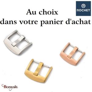 Bracelet Rochet France Danielli 14 mm de couleur : blanc 3321402A