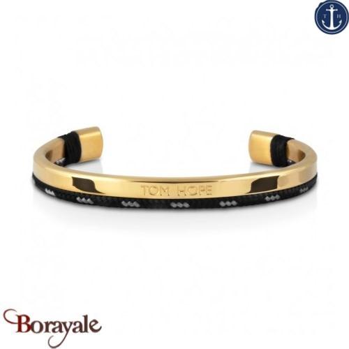 Bracelet Tom Hope Hybrid Cuff Gold Blue Gris Taille S
