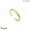 Luxe Minimalism, Bague Argent plaqué Or 14 carats ANIA-HAIE R024-01G