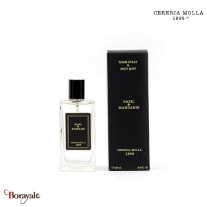 Brume d'ambiance et corporelle Cereria Molla Basilic et Mandarine 100 ml CM-1218