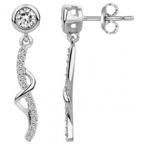 Boucles d'oreilles, Gemstar Brand Femme, collection Borayale argent 925