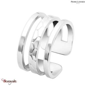 Bague Pierre Lannier Ariane acier argenté sans nickel BJ07A3103