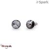 Boucles d'oreilles Spark Sweet Candy 8mm cristal autrichien sur argent A129GR