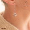 Boucles d'oreilles, La Garçonne Diamant Femme, collection Etats d'âme