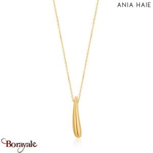 Luxe Minimalism, Collier Argent plaqué Or 14 carats ANIA-HAIE N024-02G