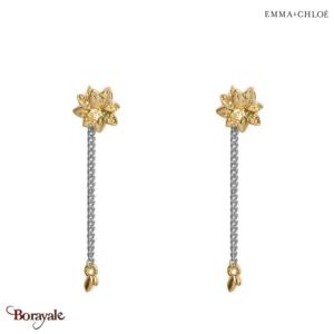 Boucles d'oreilles Atelier D'Emma Et Chloé Amaly doré - argenté AMALY-OA