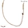 Collier Ippocampo Oro Perla  bronze plaqué or jaune IPOP02