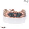 Bracelet Belle mais pas que, Mexican Pink, Perles de miyuki dorées à l'or fin