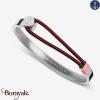 Bracelet Tom Hope Hybrid 3, Silver-Carmin: Taille M