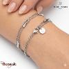 Bracelet ENTASIS Pierre Lannier BJ20A9101 acier poli de couleur argent