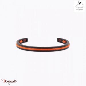 Bracelet PIG & HEN Navarch 6 Erable Orange Noir Taille : L (20cm)