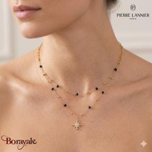 Collier AUSTRALE Pierre Lannier BJ22A4231 acier poli de couleur or