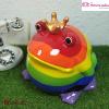 Grenouille tirelire décorative  Pomme Pidou Rainbow Taille XL