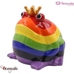 Grenouille tirelire décorative  Pomme Pidou Rainbow Taille XL