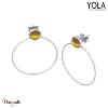 Boucles d'oreilles Yola Nature Nature et élégance Acier poli IK-546