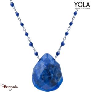 Collier Géode de lapis lazuli Collection Nature et élégance YOLA NATURE