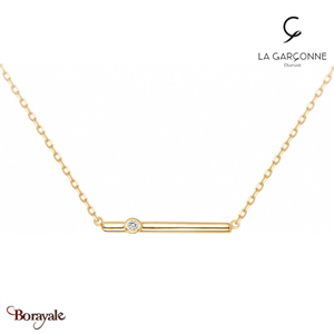 Collier La Garçonne Diamant Episode Indélébile doré champagne 26700033