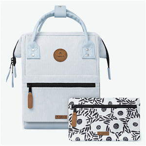 Sac à dos Cabaïa Adventurer + 2 poches, Bodrum, Mini en Velours recyclé