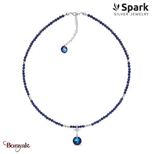 Collier SPARK Silver Jewelry : Fino - Bleu bermude