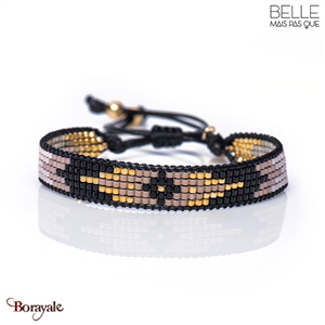 Bracelet -Belle mais pas que- collection Black Mocha B-1538-MOCHA