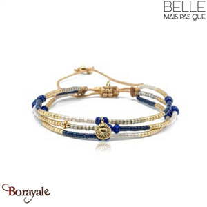 Bracelet -Belle mais pas que- collection Golden Deep Blue B-1725-GODEEP