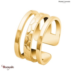 Bague Pierre Lannier Ariane acier doré sans nickel BJ07A3205