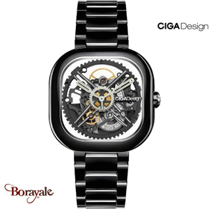 Montre Ciga Design Eastern Jade Black unisexe C012-BB01-W7B