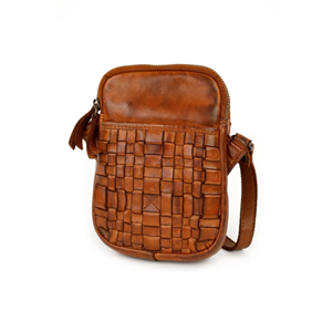 Sacoche BEAR Tressé Cognac CL44394COG