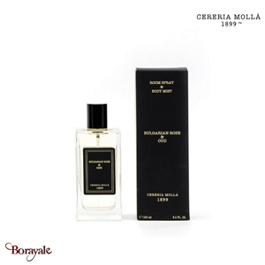 Brume d'ambiance et corporelle Cereria Molla Rose bulgare et bois Oud 100 ml CM-