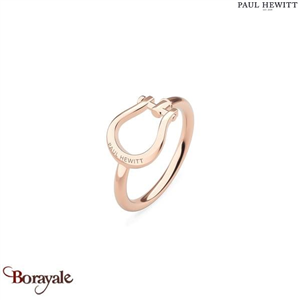 Bague Paul Hewitt Manille acier plaqué or rose PH-FR-SHL-R-56