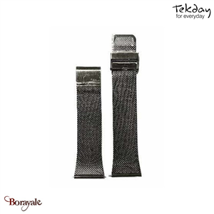 Bracelet de montre TEKDAY Acier milanis gun métal 675876